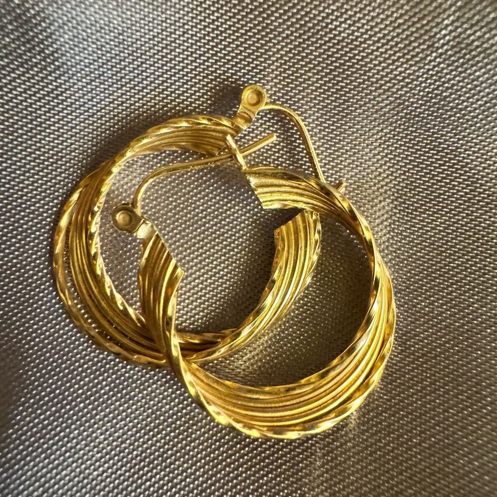 14K Gold Hoop Earrings